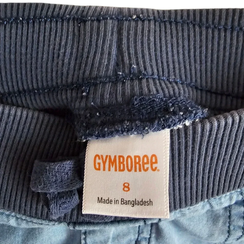 Gymboree Denim Shorts Cuffed Hem Elastic Waist Casual Blue‎ Size 8